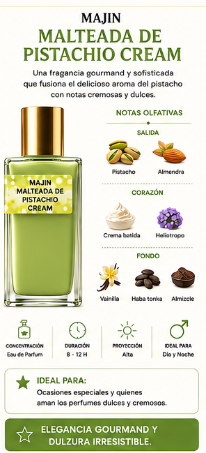 PISELLO PARFUM MAJIN MALTEADA DE PISTACHIO CREAM EXTRAIT DE PARFUM 100ML