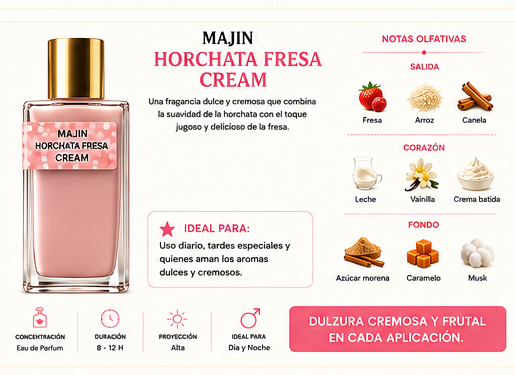 PISELLO PARFUM MAJIN HORCHATA FRESA CREAM EXTRAIT DE PARFUM 100ML