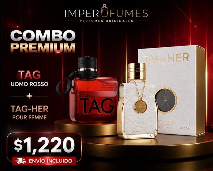 COMBO TAG UOMO ROSSO + TAG HER
