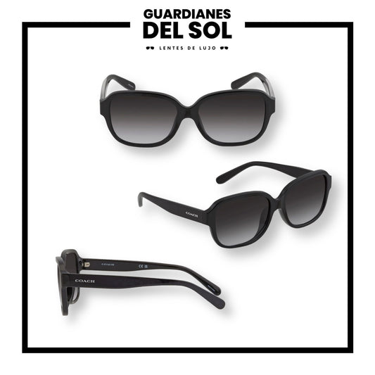 COACH GREY GRADIENT SQUARE LADIES SUNGLASSES