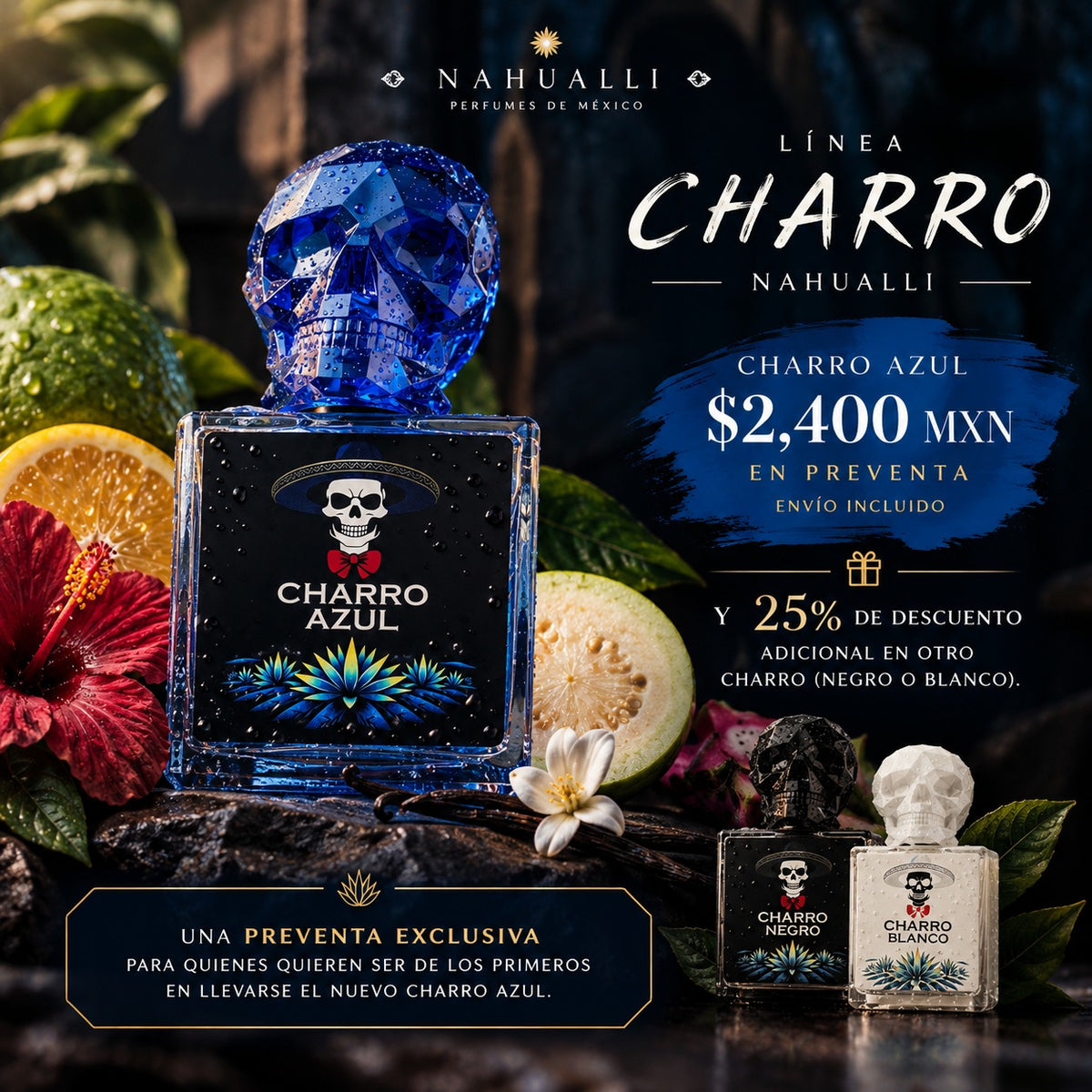 NAHUALLI PARFUMS CHARRO AZUL 55ML
