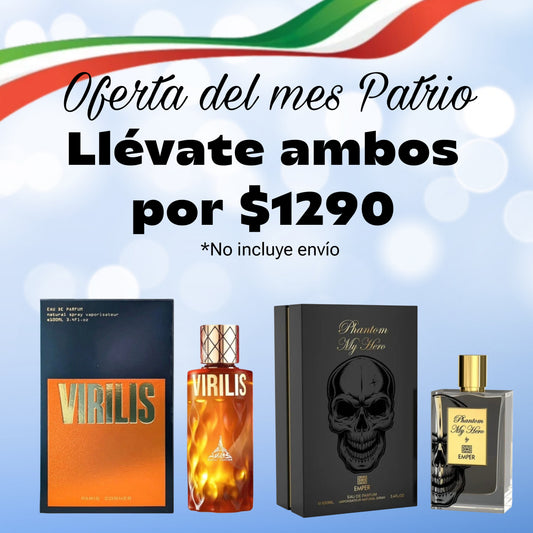 Virilis de París Corner y Phantom My Hero de Emper. 100 ML cada uno.