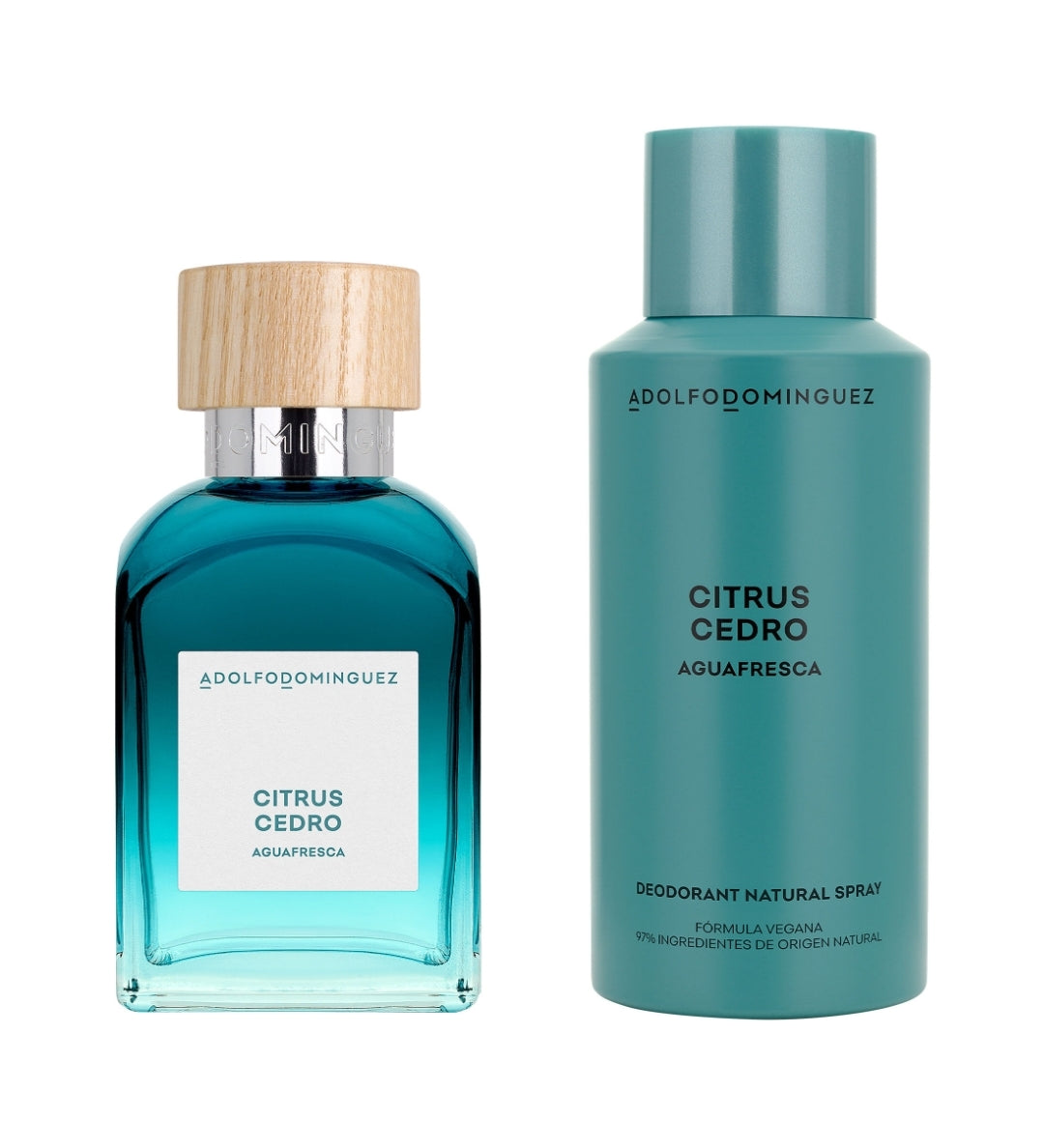Adolfo Dominguez Citrus Cedro Set PERFUME 120 ML y desodorante 150ML isra morenoshop